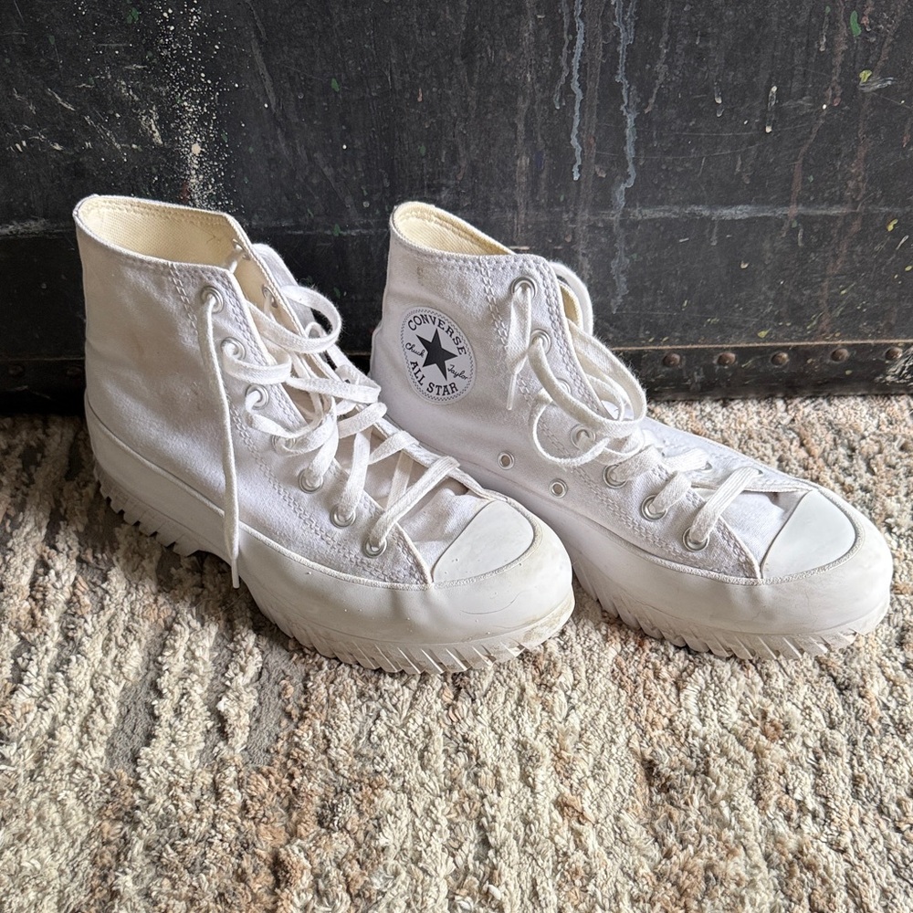 Converse All Star White Canvas High-Tops